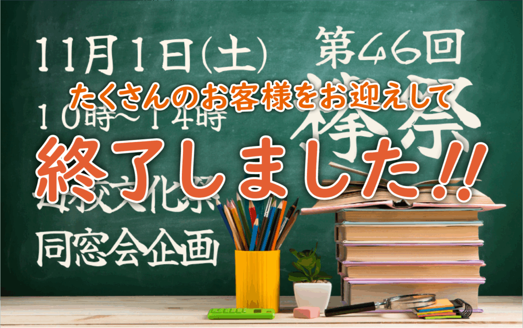文化祭企画終了しました